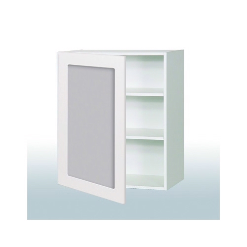 Vitrineskab m/ 2 hylder: b: 40 cm. med 1 l�ge