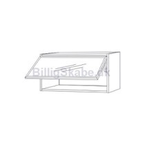 Topskab Alu vitrine b: 80 cm.