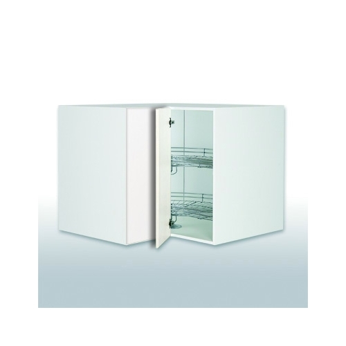 Hjørneskab med knæklÃ¥ge: b: 90 cm. m/karrusel w uh 090 230 21 hvid ... Underskab badeværelse 90 cm