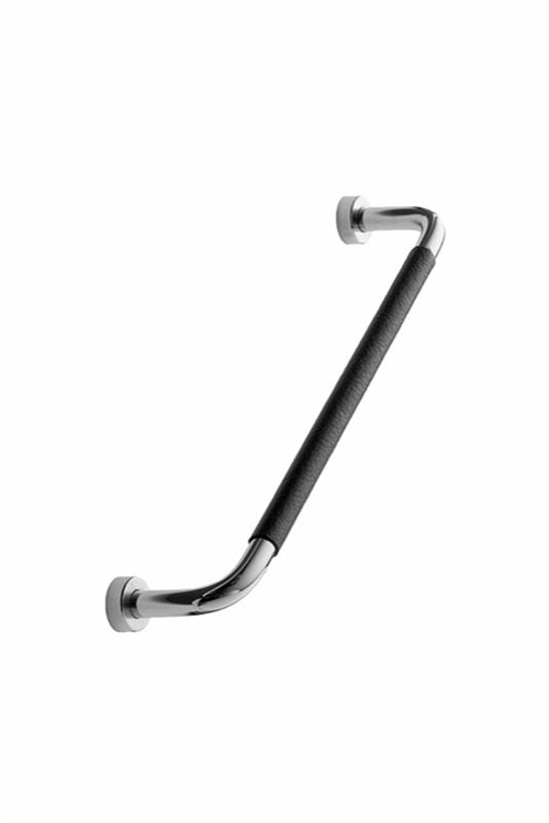 Furnipart - Lounge - greb i rustfrit stål og læder blank poleret CC160mm L174mm H35mm B14mm