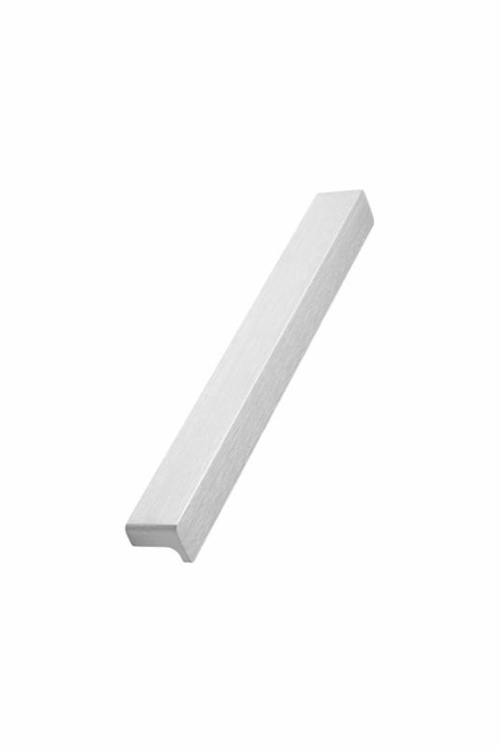 Furnipart - Edge Straight - greb i aluminium Inox look CC160mm L200mm B20mm