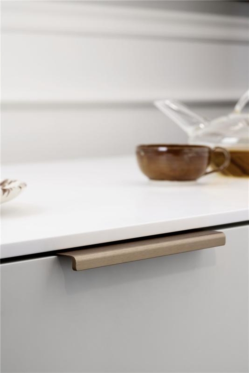 Furnipart - Artisan - greb i aluminimum inox look CC20mm L40mm H12mm