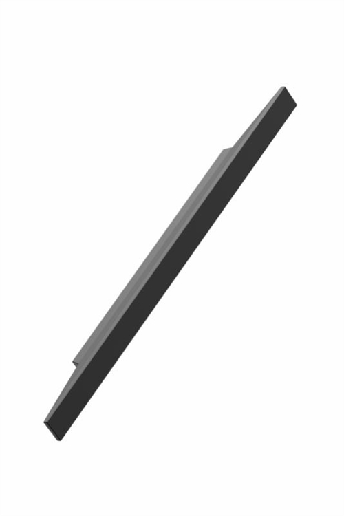 Furnipart - Facet - greb i aluminium mat sort CC160mm L284mm H20mm