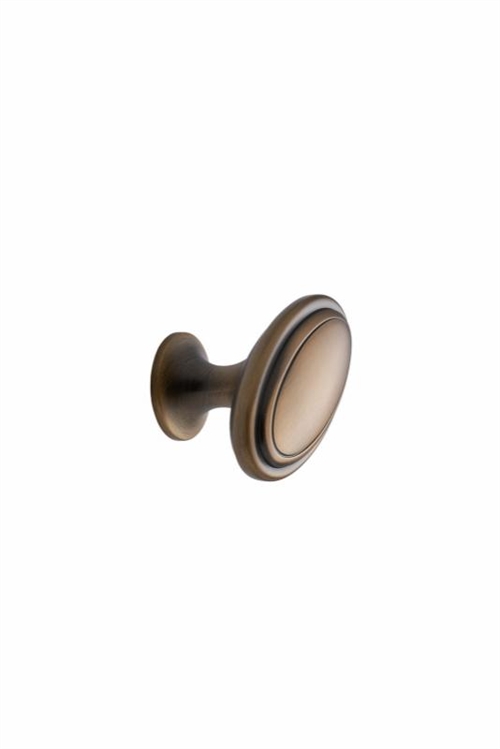 Furnipart - Oval Knob - greb i zink antik guld L60mm B35mm H38mm