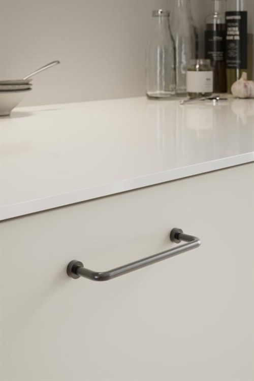 Furnipart - Lounge - greb i zink gun-metal CC128mm L142mm H35mm B14mm