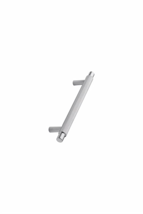 Furnipart - Manor - greb i Zink Inox look CC128mm L182mm B14mm H36mm Ø14
