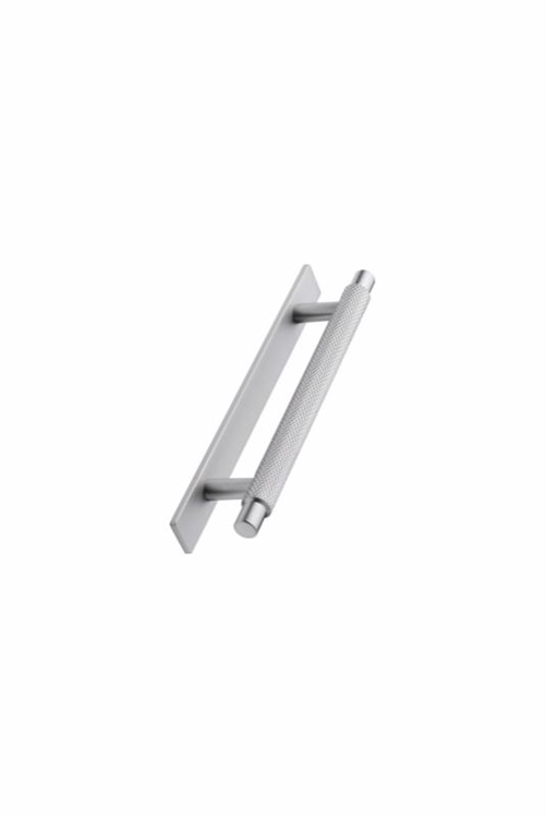Furnipart - Manor Back - greb i zink Inox look CC128mm L190mm B20mm H39m