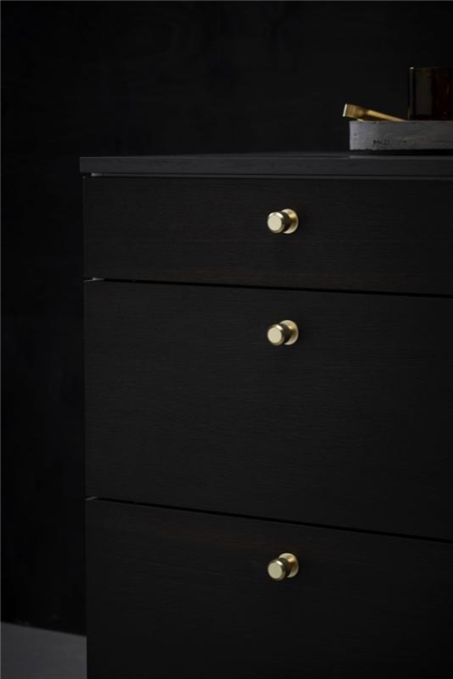 Furnipart - Manor Round - greb i zink Guld H35mm Ø30mm