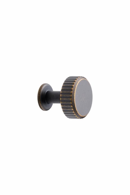 Furnipart- Villa round - knop i zink antik brun H20mm Ø30mm