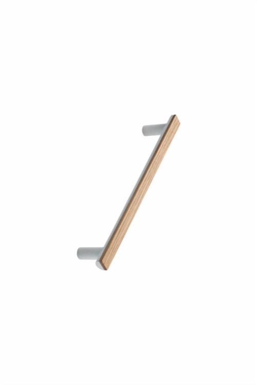 Furnipart - Bis - greb i eg og zink lakeret / Mat hvid CC160mm L32mm H12mm