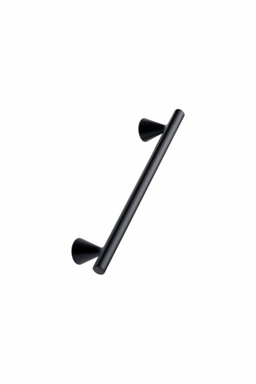 Furnipart - Delta - greb i zink mat sort CC160mm L204mm H36mm