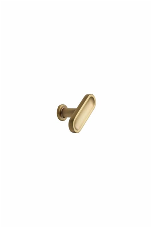 Furnipart - Cheateau T - knop i zink mørk børstet guld L52mm H18mm