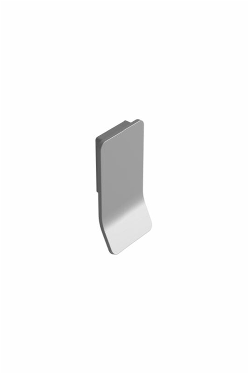 Furnipart - Leaf - greb i zink Inox look CC32mm L42,5mm H85mm
