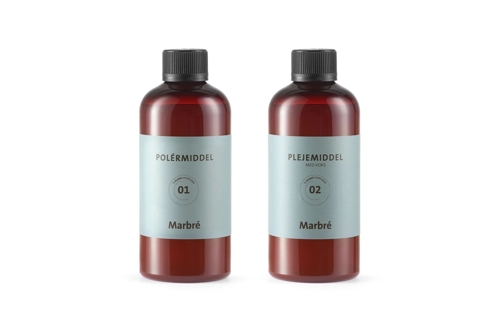 Marbre plejesæt til Blanke Vaske