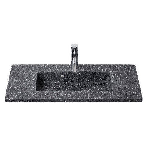 Kitchn Marmorline Colombo Night Sky badvask i mat granitex D: 36 cm 