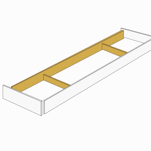 Multi-Living Sokkelsæt Hvid melamin 185x54x16.5cm