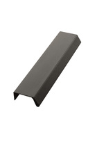 Profil BENCH Læder/Aluminium Sort/børstet mat sort CC2x80mm