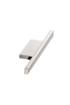 Furnipart - Ele Knob - greb i zink blank krom CC32mm L100mm B16mm H25mm