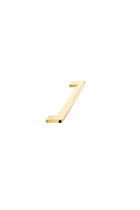Furnipart - Flat - greb i Zink Poleret messing CC128mm L142mm B7,5mm H33mm