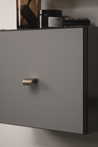 Furnipart - Invert Knob - greb i aluminium børstet messing CC32mm L40mm B34