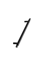 Furnipart - Manor - greb i Zink Mat sort CC192mm L246mm B14mm H36mm Ø14mm