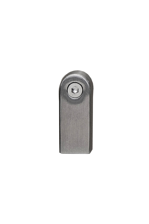 Furnipart - Regular 2 Foot - greb i Zink Inox look L14mm B16mm H40mm