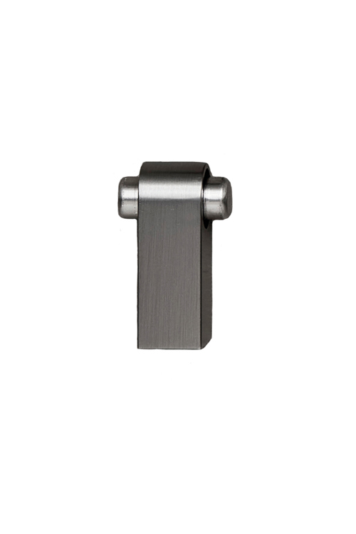 Furnipart - Regular 2 Connector - greb i Zink Inox look L14mm B16mm H4