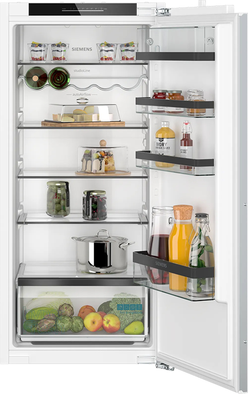  Integrerbart køleskab 122.5 x 56 cm fladhængsel med dæmpet lukning (soft close) - Siemens iQ500 - KI41RSDD1