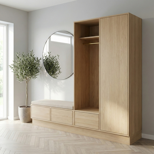 Lysolieret Just Wood Garderobe - Dybde 60 cm