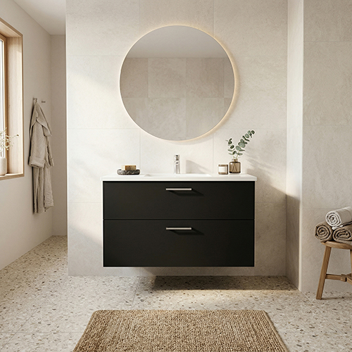 Kitchn BADSÆT 102 CM Hvid Marmorvask