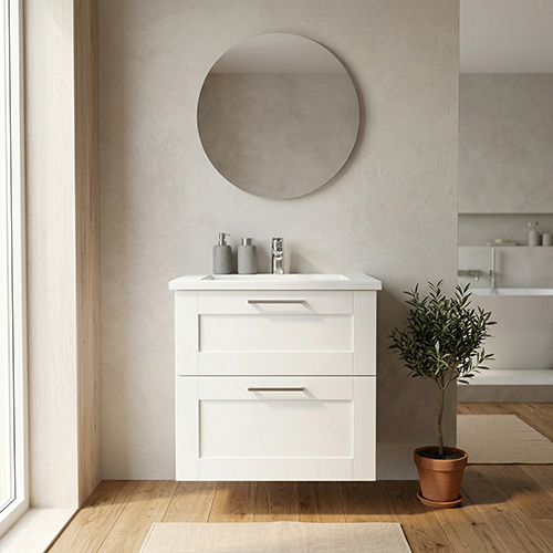 Kitchn BADSÆT 62 CM Hvid Marmorvask