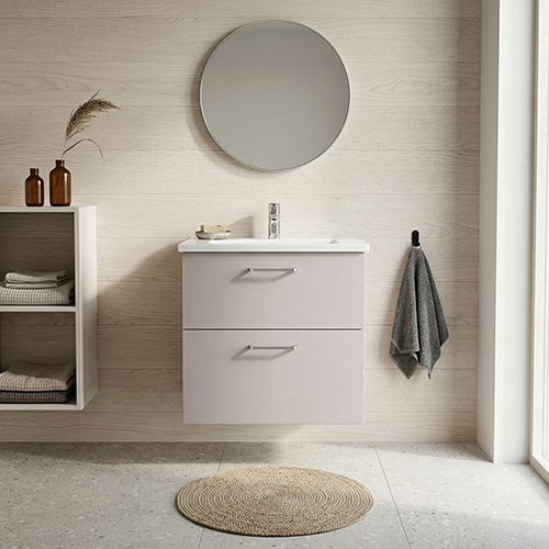 Kitchn Badsæt B:62 cm med hvid marmor vask  Vælg mellem flere fronter