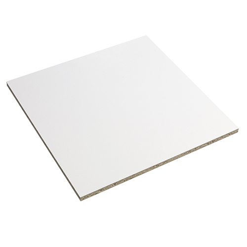 Udvendig gavl 68 x 280 cm - Hvid Struktur med faste mål