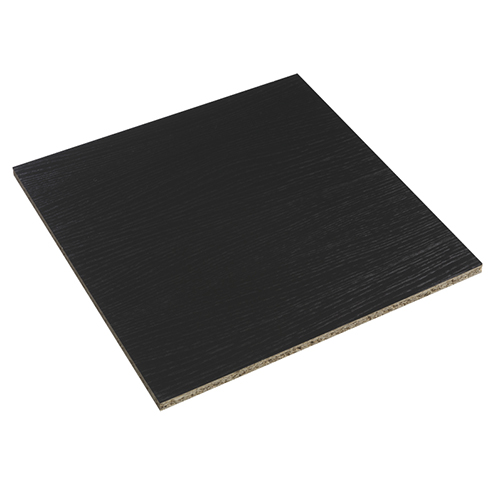 Udvendig gavl 68 x 280 cm - Sort Struktur med faste mål