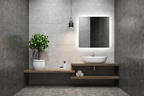 Multi-Living Firkantet spejl B: 1200 x H: 800mm, med LED back light