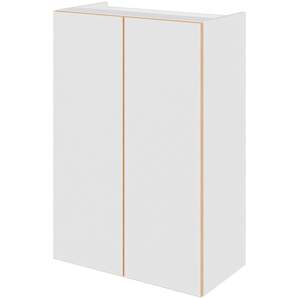 Multi-Living Køkken emhættereol i White/Oak Line høj H: 89,6 cm D: 34,0 cm - 2 låger inklusiv 3 hylder samt 1 fast bund - Bredde: 60 cm