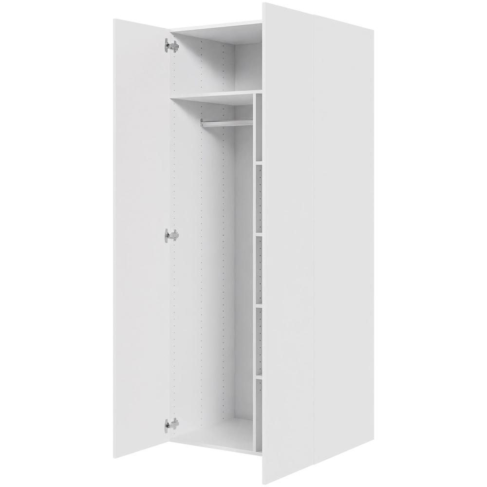 Multi-Living Combiskab 80 cm med 4 hylder, bøjlestang og 2 låger