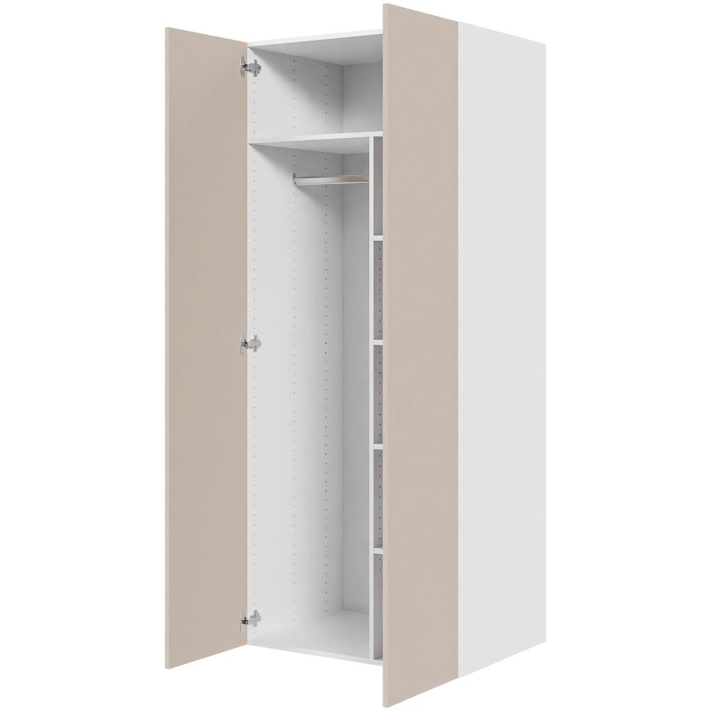 Multi-Living Combiskab 80 cm med 4 hylder, bøjlestang og 2 låger