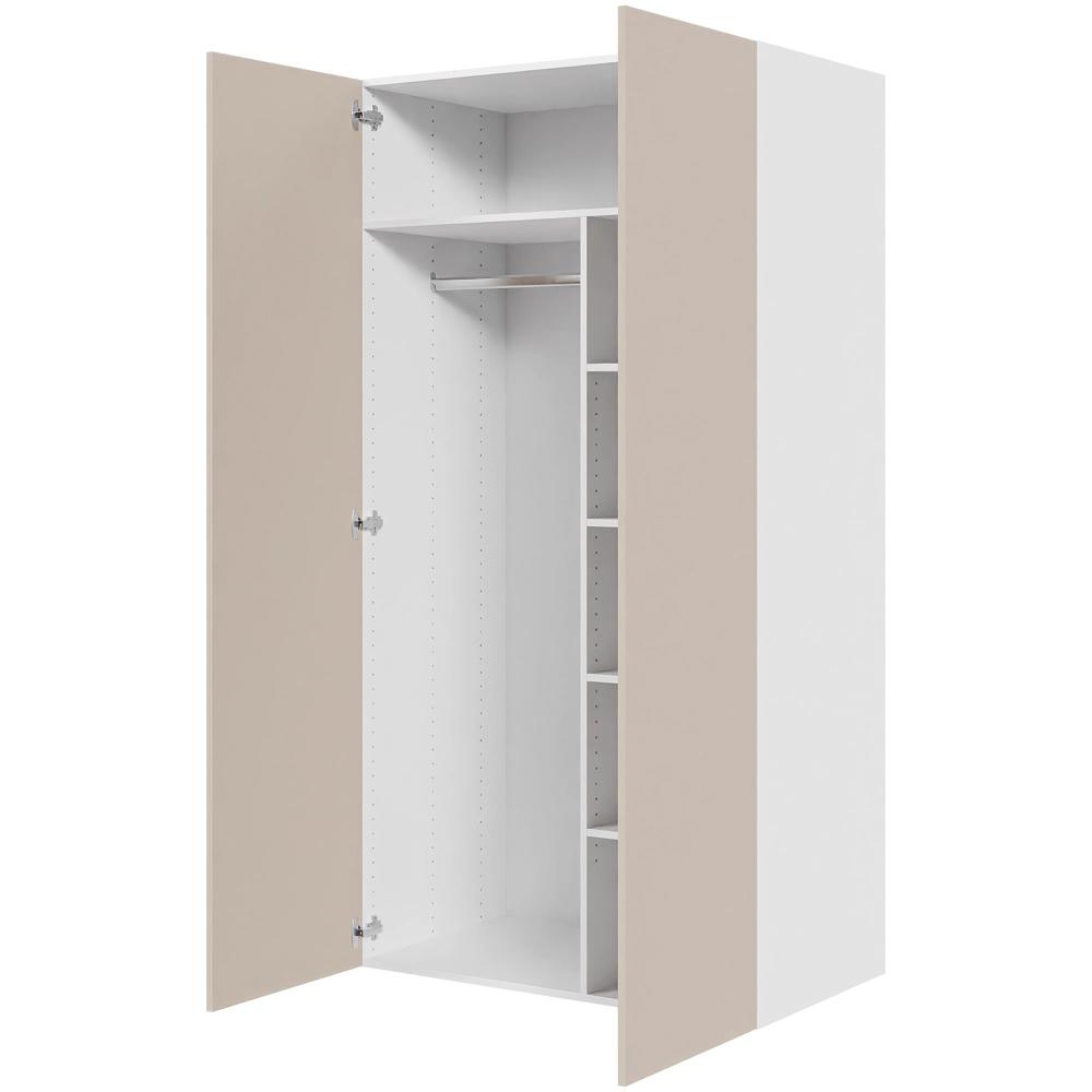 Multi-Living Combiskab 100 cm med 4 hylder, bøjlestang og 2 låger