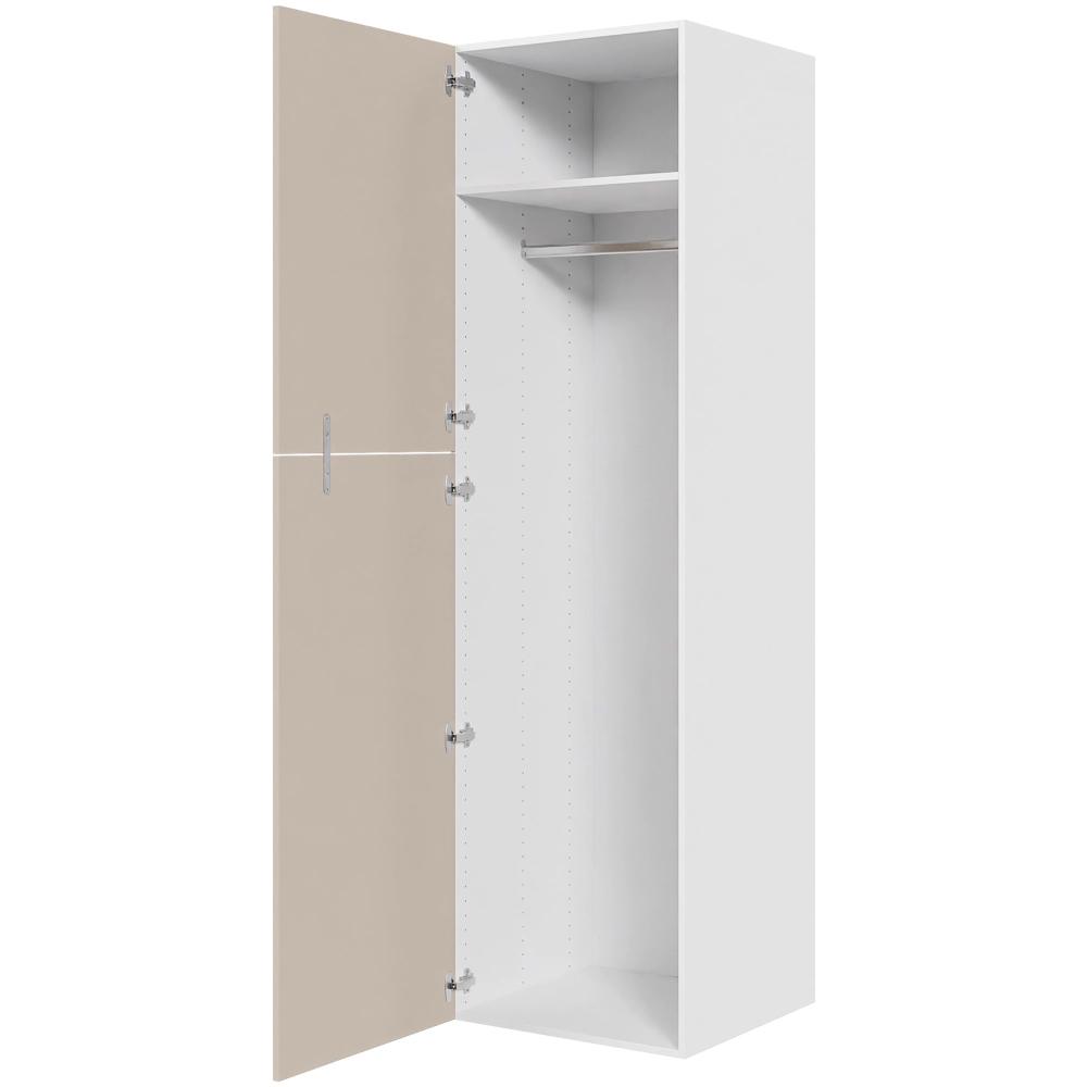 Multi-Living XL Bøjleskab 60 cm med hylde, bøjlestang og to-delt låge