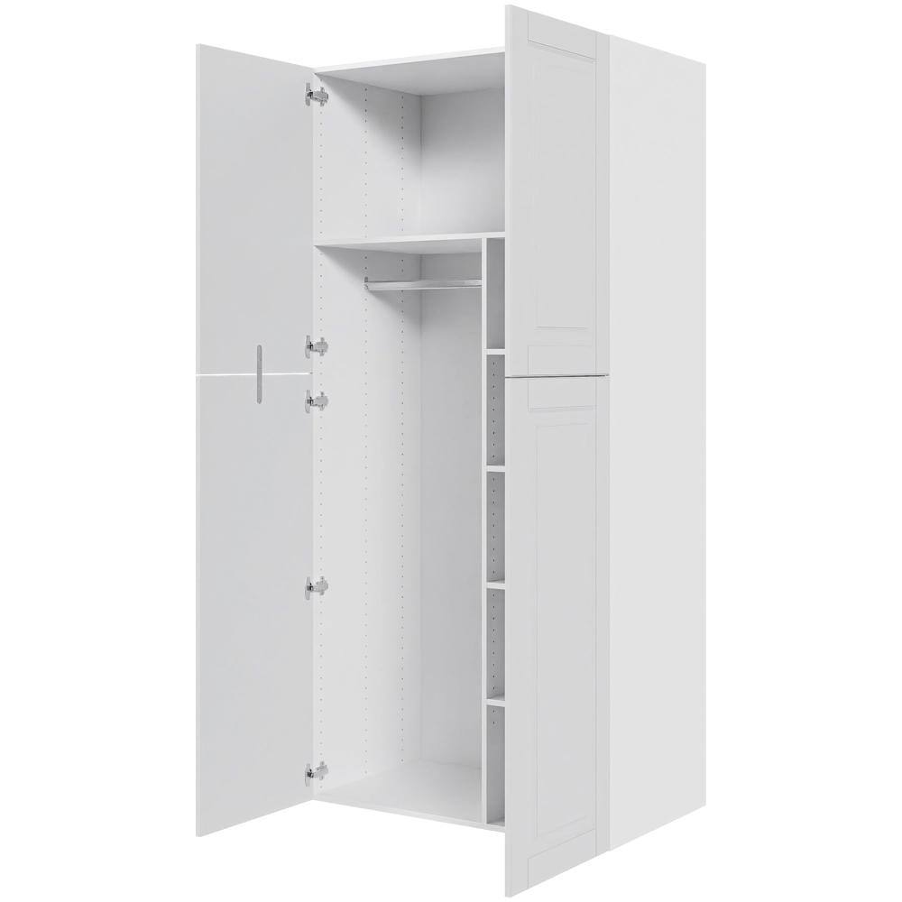 Multi-Living Ekstra højt combiskab  i Romantik H: 214,4 cm D: 60,0 cm - 2 låger inklusiv 4 hylde samt 1 oval bøjlestang. - Bredde: 100 cm