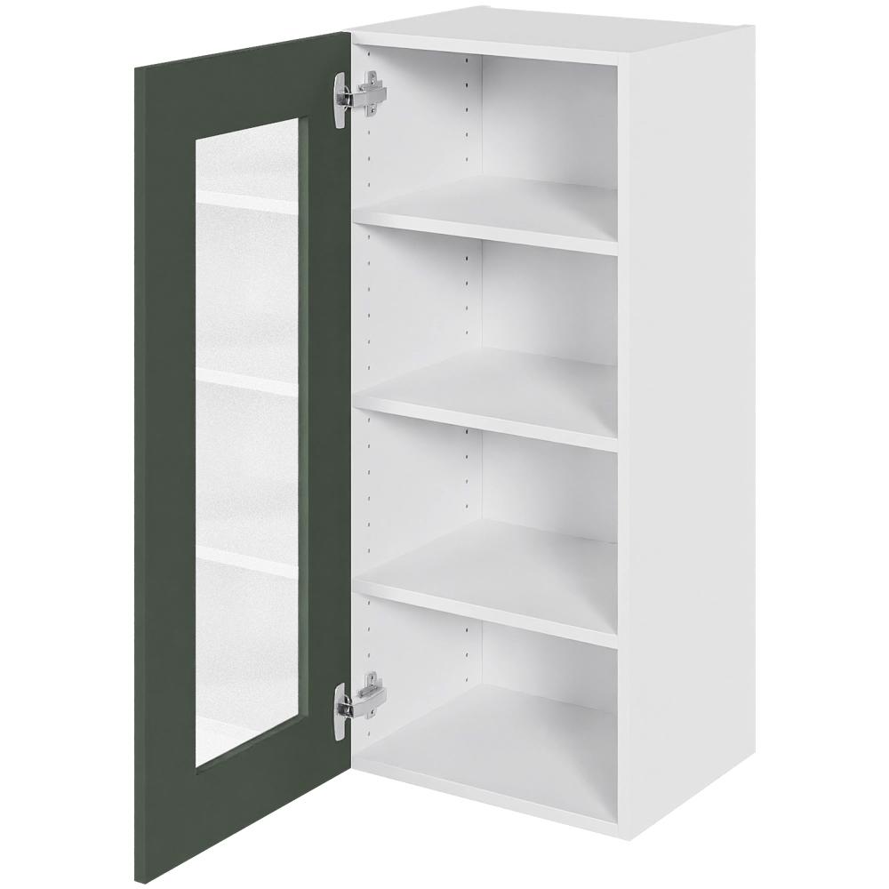 Multi-Living Høj vitrineskab 40 cm med 3 hylder og låge i klar glas