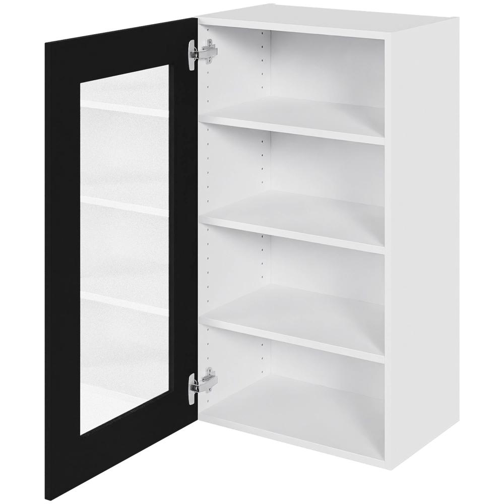 Multi-Living Høj vitrineskab 50 cm med 3 hylder og låge i klar glas