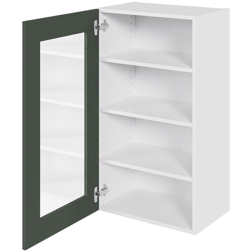 Multi-Living Høj vitrineskab 50 cm med 3 hylder og låge i klar glas
