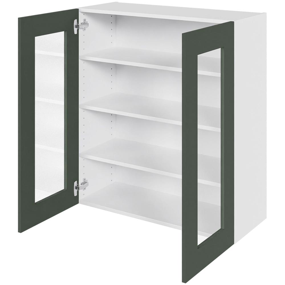 Multi-Living Høj vitrineskab 80 cm med 3 hylder og låge i klar glas