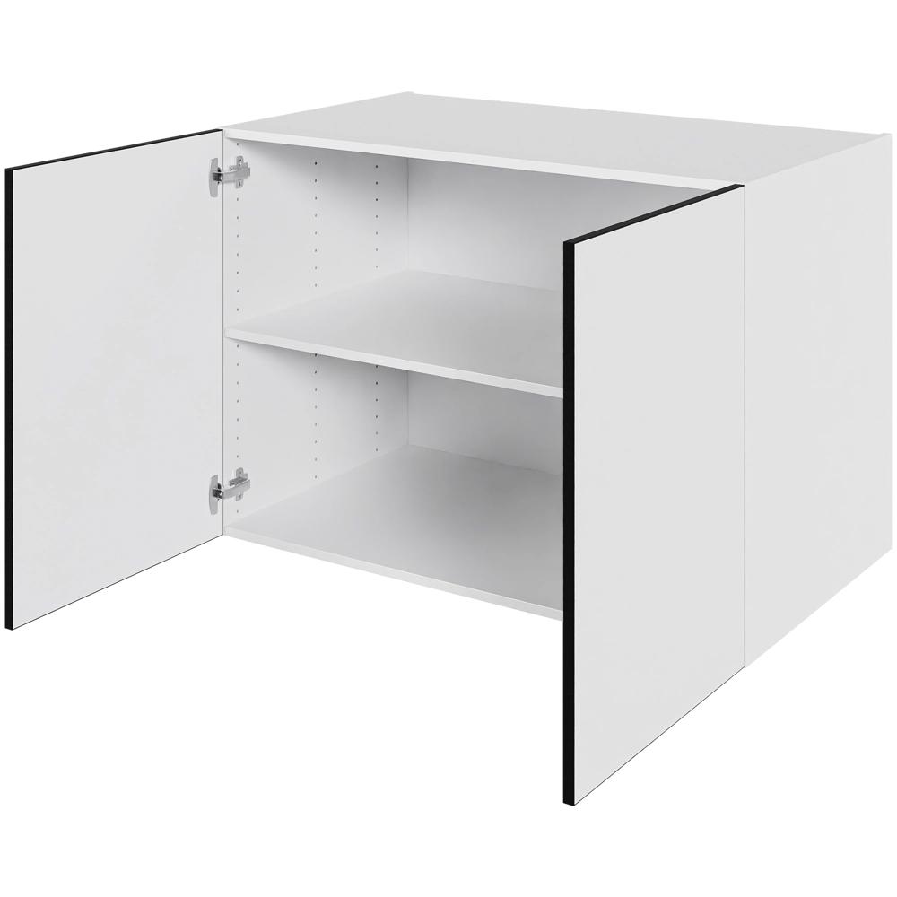 Multi-Living Køkken hyldeskab i White/Black line H: 70,4 cm D: 60,0 cm - 2 låger inklusiv 1 hylde - Bredde: 100 cm