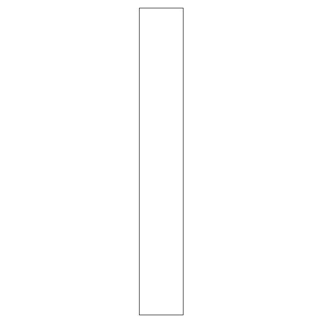 Kitchn Tilpasning til underskab<br>H: 89,6 cm B: 10 cm