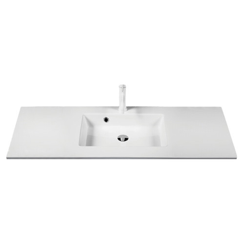 Kitchn Colombo vask hvid marmor mat, kumme midt, 62x48 c