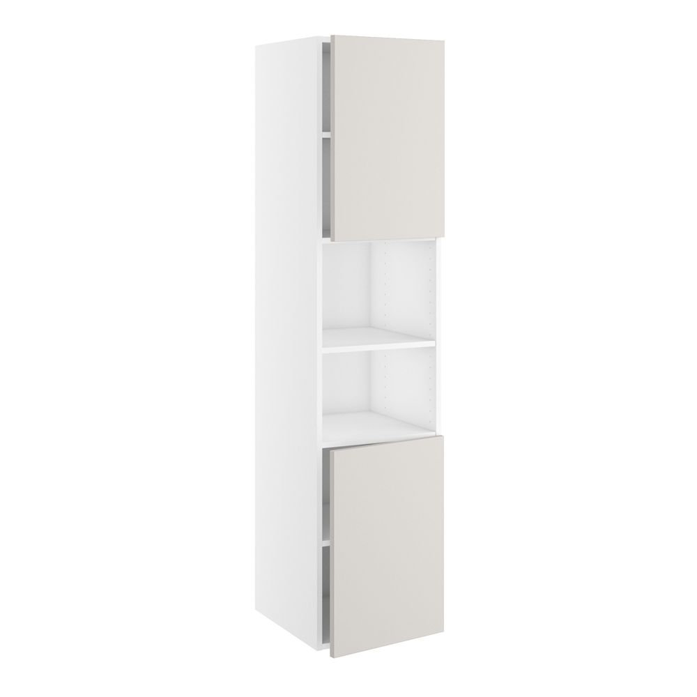 Badhøjskab, 2 låger 572mm, 5 hylder. H:1728 B:400 D:450