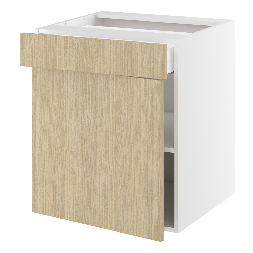 Badunderskab, 1 låge, 1 skuffe. H:704 B:400 D:450